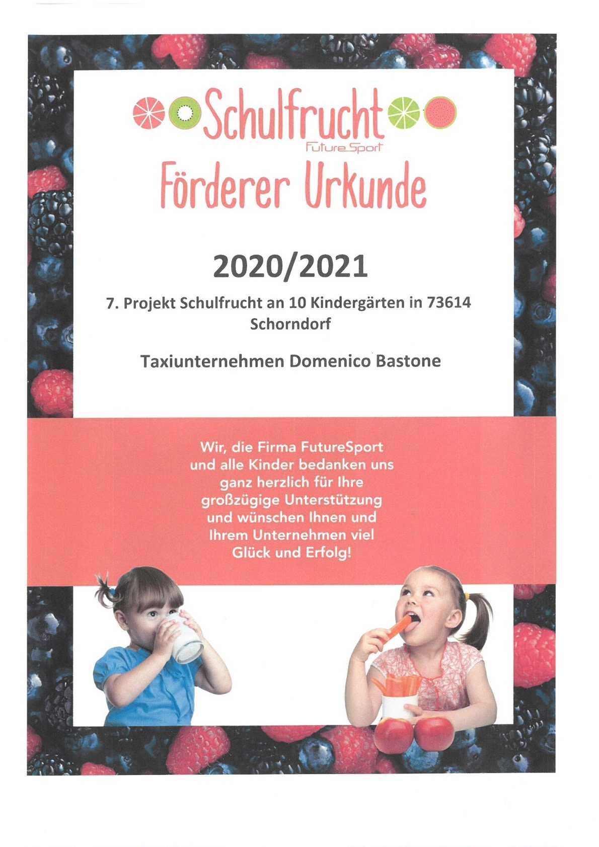 Spenden/Urkunden Bild